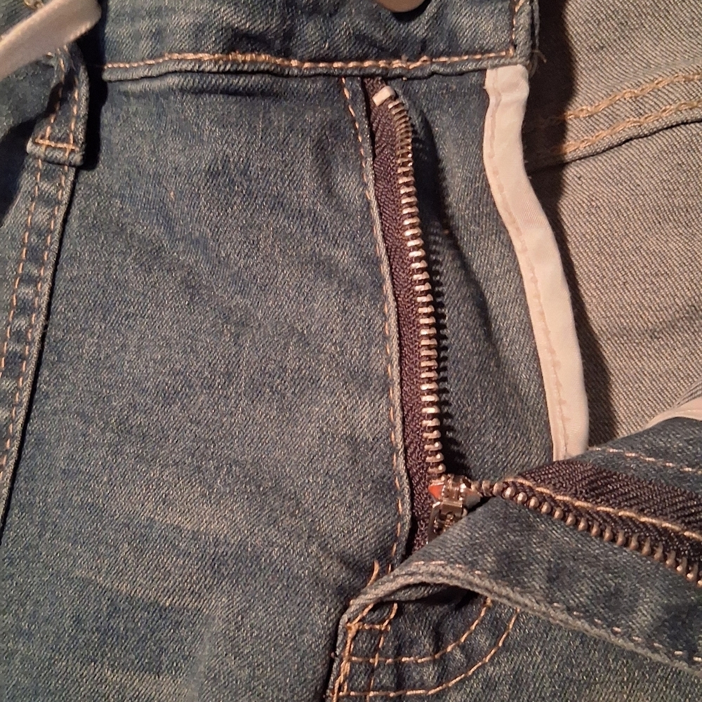 🐎NEW! Women's Straight Leg Cargo Jeans Sz 12/XL - Picture 5 of 6